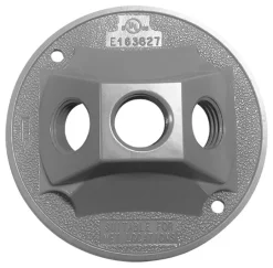 Sigma Engineered Solutions Round Die-Cast Metal 4.13 in. H X 4.13 in. W Lampholder Cover