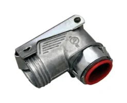 Sigma Engineered Solutions Double Snap Lock 3/8 in. D Die-Cast Zinc Flex Angle Connector For AC, MC