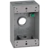 Sigma Engineered Solutions New Work 18.3 cu in Rectangle Metallic 1 gang Weatherproof Box Gray