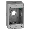 Sigma Engineered Solutions New Work 18.3 cu in Rectangle Die-Cast Metal 1 gang Weatherproof Box Gray
