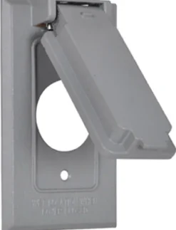 Sigma Engineered Solutions Rectangle Die-Cast Metal 1 gang 4.57 in. H X 2.83 in. W 15/20 Amp Recepta