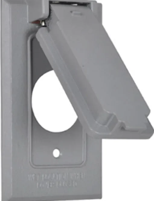 Sigma Engineered Solutions Rectangle Die-Cast Metal 1 gang 4.57 in. H X 2.83 in. W 15/20 Amp Recepta