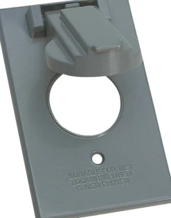 Sigma Engineered Solutions Rectangle Die-Cast Metal 1 gang 4.57 in. H X 2.83 in. W 15/20 Amp Recepta