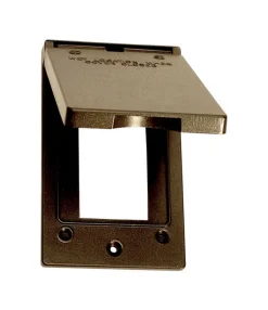 Sigma Engineered Solutions Rectangle Die-Cast Metal 1 gang 4.57 in. H X 2.83 in. W Vertical GFCI Cov