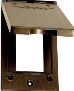 Sigma Engineered Solutions Rectangle Die-Cast Metal 1 gang 4.57 in. H X 2.83 in. W Vertical GFCI Cov