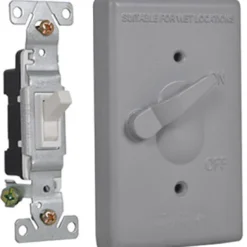 Sigma Engineered Solutions Rectangle Die-Cast Metal 1 gang 4.57 in. H X 2.83 in. W Toggle Switch and