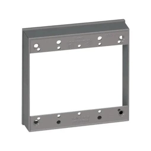 Sigma Engineered Solutions New Work 16 cu in Square Metallic Extension Ring Gray