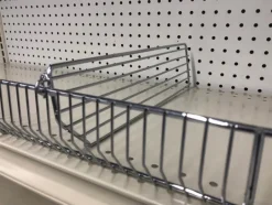 Silver Steel Shelf Divider 3 in. H X 13 in. L 20 pk