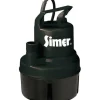 Simer 1/6 hp 900 gph Thermoplastic Electronic Switch Bottom AC Utility Pump