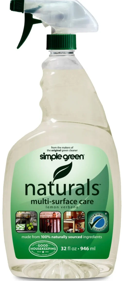 Simple Green Naturals Lemon Verbena Scent Multi-Surface Cleaner Liquid 32 oz (Pack of 6)