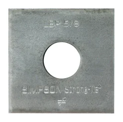 Simpson Strong-Tie 2 in. H X 0.1 in. W X 2 in. L Galvanized Steel Bearing Plate