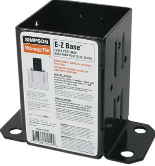 Simpson Strong-Tie 5.6 in. H X 3.83 in. W 12 Ga. Steel Ez Base
