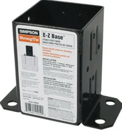 Simpson Strong-Tie 5.6 in. H X 3.83 in. W 12 Ga. Steel Ez Base
