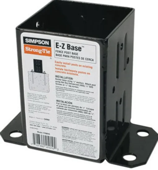 Simpson Strong-Tie 5.6 in. H X 3.83 in. W 12 Ga. Steel Ez Base