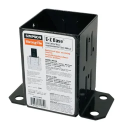 Simpson Strong-Tie 5.6 in. H X 3.83 in. W 12 Ga. Steel Ez Base