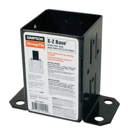 Simpson Strong-Tie 5.6 in. H X 3.83 in. W 12 Ga. Steel Ez Base