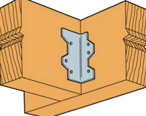 Simpson Strong-Tie Galvanized Steel 16 ga. L-Angle 5 L x 1.375 H x 2.4 W in.