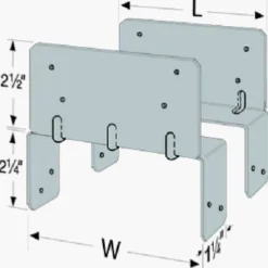 Simpson Strong-Tie ZMax 5.56 in. H x 5.56 in. W 16 Ga. Steel End Post Cap (Pack of 40)