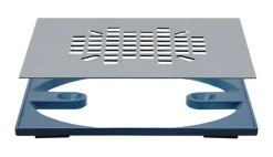 Sioux Chief 4-3/8 in. Chrome Square Stainless Steel Drain Grate