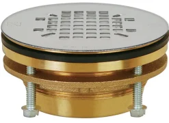 Sioux Chief JackRabbit Brass 18 ga. Lead Free Compression Shower Drain 2 Dia. in.