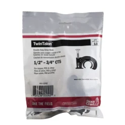 Sioux Chief TwinTalon 1/2 in. Black Polyethylene Double Duty Drive Hook