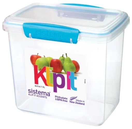 Sistema 1.9 L Food Storage Container 1 pk (Pack of 6)