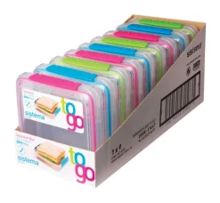 Sistema To Go 15 Food Container With Lid Clear (Pack of 9)