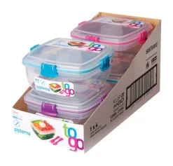 Sistema To Go 37 Food Storage Container Assorted (Pack of 4)