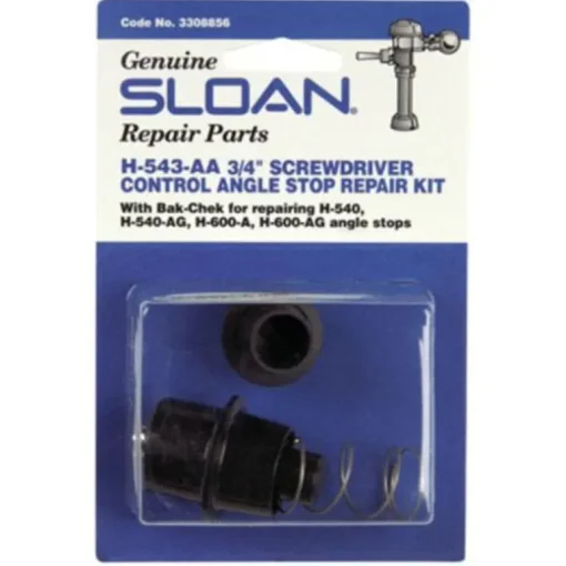 Sloan Angle Stop Repair Kit Black Plastic