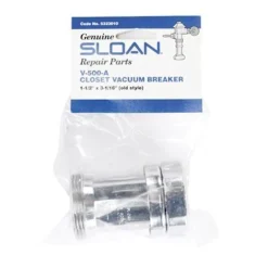 Sloan Regal Vacuum Breaker Repair Kit Silver Chrome Plated Brass/Rubber