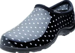 Sloggers Women's Garden/Rain Shoes 9 US Black Polka Dot