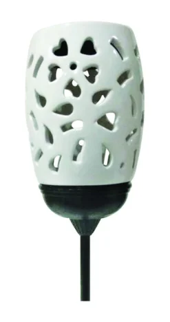 Smart Living Ceramic White Outdoor Garden Stake (Pack of 12)
