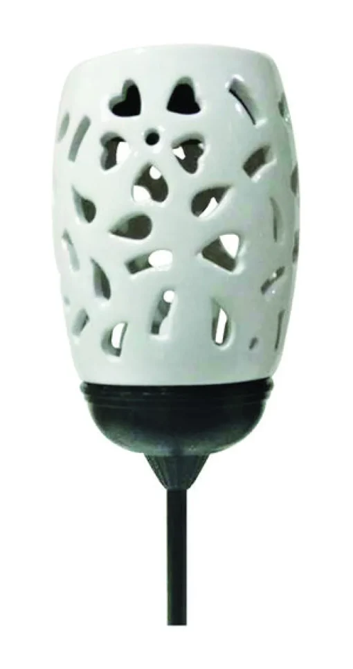Smart Living Ceramic White Outdoor Garden Stake (Pack of 12)