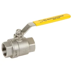 Smith-Cooper 3/8 in. 304 Stainless Steel FIP Ball Valve Full Port Lever