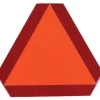 SMV English Slow Moving Vehicle Emblem Slat Wall Sign Topper Kit Steel 14 in. H x 14 in. W (Pack of 12)