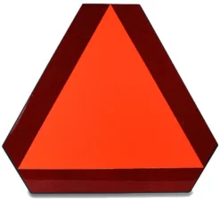 SMV English Slow Moving Vehicle Emblem Slat Wall Sign Topper Kit Steel 14 in. H x 14 in. W (Pack of 12)