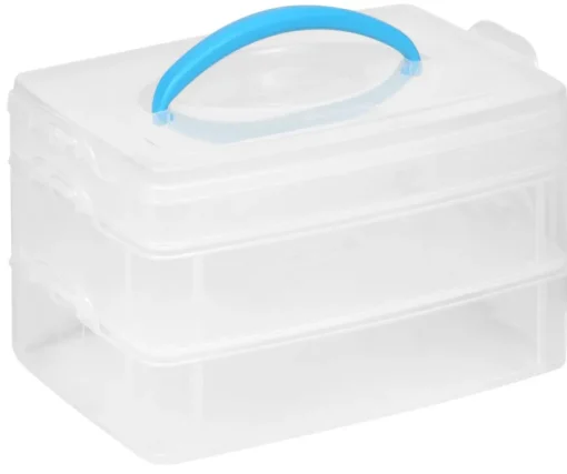 Snapware Snap N Stack Plastic 3-Layer Stackable Storage Box 6.5 H x 9 W x 6 D in.