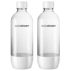 SodaStream Clear 1 L Carbonator Bottle 2 pk