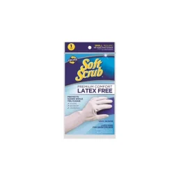 Soft Scrub Vinyl Cleaning Gloves S White 1 pair