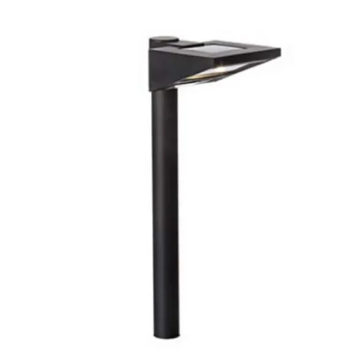 Solar LED Path Light, Black Plastic