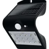 SOLAR SENS WALL LGHT BLK
