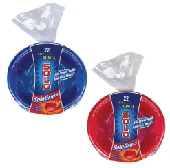 Solo Plastic Assorted Secure Grip Everyday Bowl 18 oz. (Pack of 12)