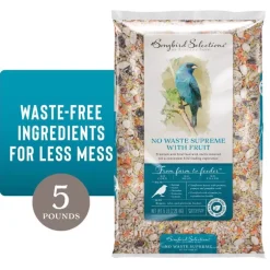 Songbird Selections No Waste Supreme with Fruit Wild Bird Seed Wild Bird Food 5 lb