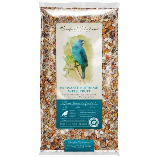 Songbird Selections No Waste Supreme with Fruit Wild Bird Seed Wild Bird Food 5 lb
