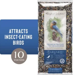 Songbird Selections Premium Protein with Mealworm Wild Bird Seed Wild Bird Food 10 lb