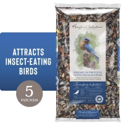Songbird Selections Premium Protein with Mealworms Wild Bird Seed Wild Bird Food 5 lb
