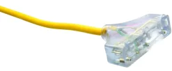 Southwire Outdoor 25 ft. L Yellow Tri-Source Extension Cord 12/3 SJEOOW
