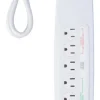 Southwire Woods 3 ft. L 6 outlets Smart-Enabled Surge Protector White 1780 J