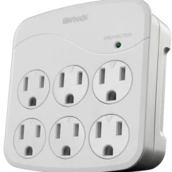 Southwire Woods 6 outlets Wall Tap White 1440 J