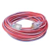 Southwire Wounded Warrior Project Outdoor 100 ft. L Blue/Red/White Extension Cord 12/3